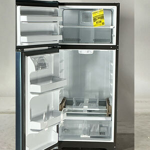 GE 28 in. 16.6 cu. ft. Top Freezer Refrigerator - Stainless Steel (Open Box Good Condition), , hires