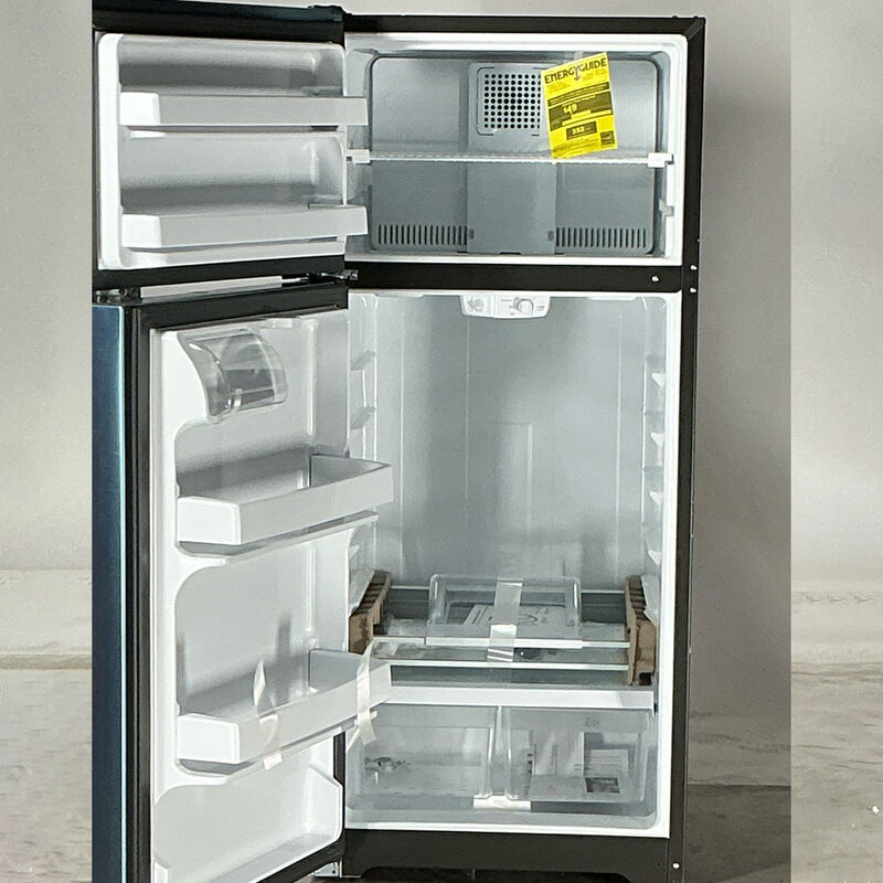 GE 28 in. 16.6 cu. ft. Top Freezer Refrigerator - Stainless Steel (Open Box Good Condition), , hires