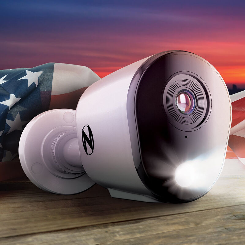 Night Owl - Add_On 2-Camera Deterence 2K Security Camera with 2-Way Audio - White, , hires