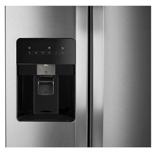 Whirlpool 36 in. 24.6 cu. ft. Side by Side Refrigerator with Ice & Water Dispenser - Monochromatic Stainless Steel, Monochromatic Stainless Steel, hires