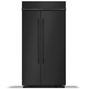 KitchenAid 42 in. 25.5 cu. ft. Built-In Counter Depth Side-by-Side Refrigerator with Ice Maker - Black Ore, Black Ore, hires