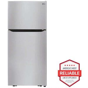 LG 30 in. 20.2 cu. ft. Top Freezer Refrigerator with Factory Installed Ice Maker -Stainless Steel, , hires