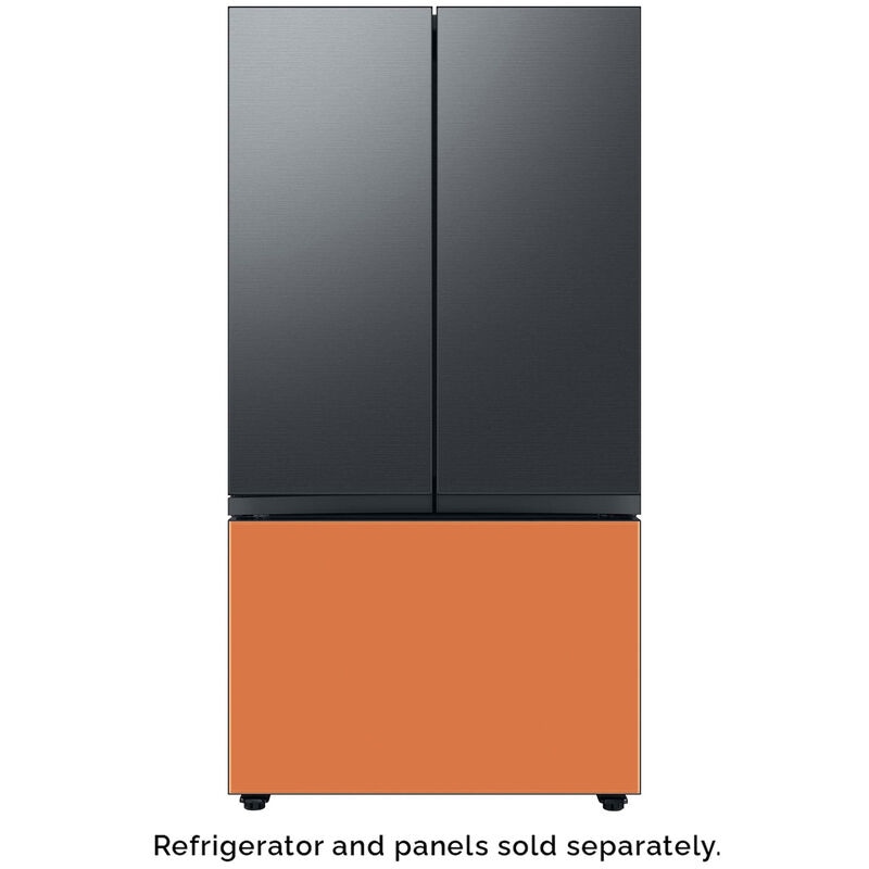Samsung BESPOKE 3-Door French Door Bottom Panel for Refrigerators - Clementine Glass, , hires