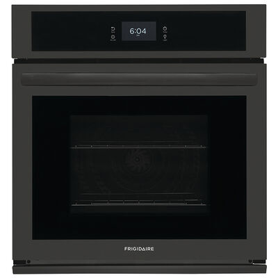 Frigidaire 27 in. 3.8 cu. ft. Electric Single Wall Oven with Standard Convection - Black | FCWS2727AB