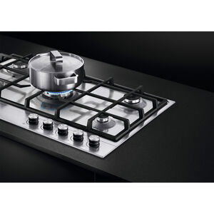 Fisher & Paykel 36" Gas Cooktop with 5 Sealed Burners, Grill - Stainless Steel, , hires