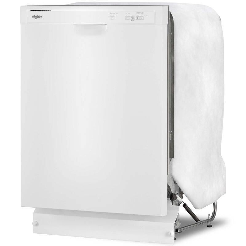 Whirlpool 24 in. Front Control Dishwasher with 59 dBa Sound Level & Pocket - White, White, hires