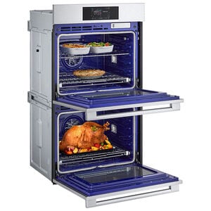 LG Studio 30 in. 9.4 cu. ft. Smart Front Control Speed/ SteamElectric Double Wall Oven with True European Convection - Stainless Steel, , hires