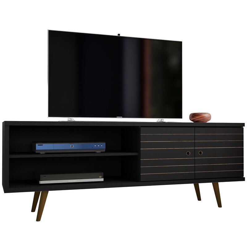 Manhattan Comfort Liberty 63" TV Stand - Black, , hires