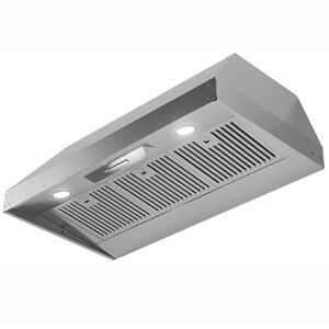XO 36 in. Convertible Standard Style Range Hood with 600 CFM, 3 Fan Speeds & 2 LED Lights - Stainless Steel, , hires