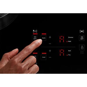 KitchenAid 36 in. 5-Burner Induction Cooktop with Simmer Burner & Power Burner - Stainless Steel, , hires