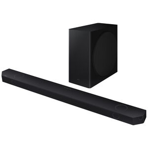 Samsung 5.1.2 Channel Sound Bar with Bluetooth, Built-In Alexa & Wireless Subwoofer - Black, , hires