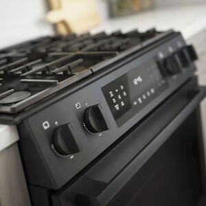 Bosch 800 Series 30 in. 4.8 cu. ft. Standard Convection Slide-In Gas Range with 5 Sealed Burners - Black Stainless Steel, , hires