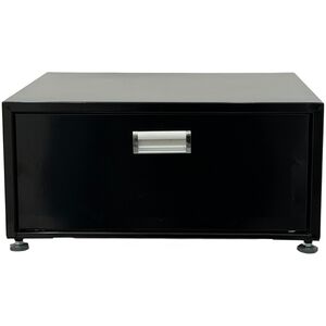 Equator Universal Laundry Pedestal for 24" Washer, Dryer & Combo with Storage Drawer - Black, , hires