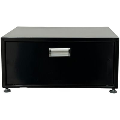 Equator Universal Laundry Pedestal for 24" Washer, Dryer & Combo with Storage Drawer - Black | PDL6000B