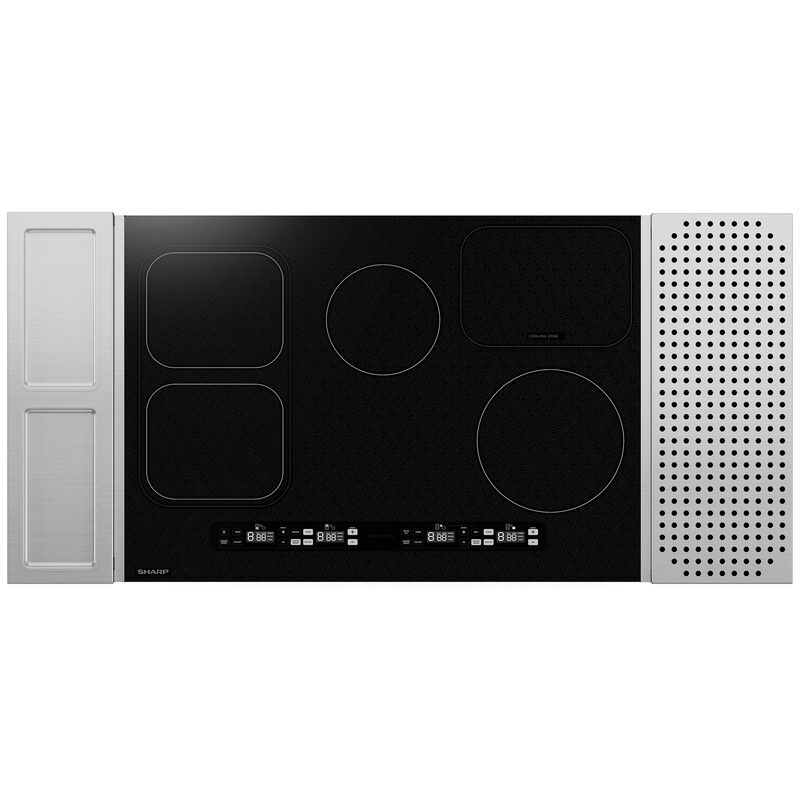 Sharp 30 in. 4-Burner Induction Cooktop with Simmer Burner & Power Burner - Black, , hires