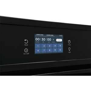 Frigidaire 27 in. 7.6 cu. ft. Top Control Electric Double Wall Oven with Standard Convection - Black, Black, hires