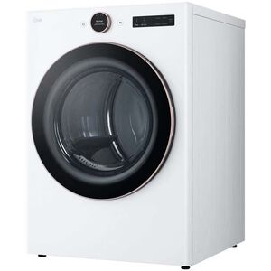 LG 27 in. 7.4 cu. ft. Smart Stackable Gas Dryer with AI Sensor Dry, TurboSteam, Sanitize & Steam Cycle - White, White, hires
