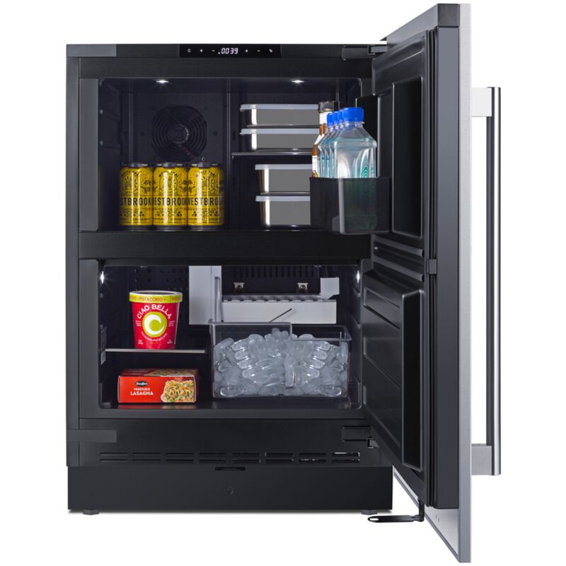 Summit 24 in. 3.2 cu. ft. Undercounter Refrigerator - Stainless Steel, , hires