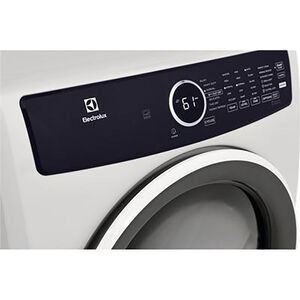 Electrolux 400 Series 27 in. 8.0 cu. ft. Stackable Gas Dryer with 7 Dryer Programs, 6 Dry Options, Sanitize Cycle & Wrinkle Care - White, White, hires
