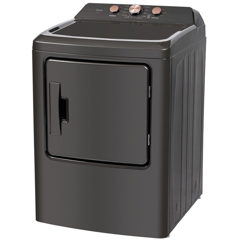 Midea 27 in. 7.0 cu. ft. Electric Dryer with Sensor Dry - Metallic Gray, Metallic Gray, hires