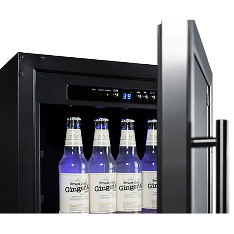 Summit Commercial 18 in. 2.7 cu. ft. Built-In/Freestanding Beverage Center with Adjustable Shelves & Digital Control - Stainless Steel, , hires
