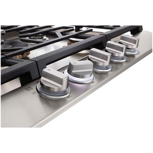 LG SIGNATURE 30 in. 5-Burner Smart Natural Gas Cooktop with EasyClean, Simmer Burner & Power Burner - Stainless Steel, , hires