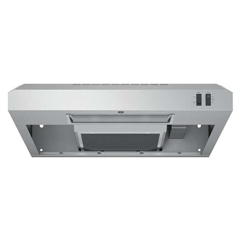 GE 24 in. Convertible Standard Style Range Hood with 200 CFM, 2 Fan Speeds & 1 Incandescent Light - Stainless Steel, , hires