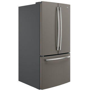 GE 33 in. 18.6 cu. ft. Counter Depth French Door Refrigerator with Internal Water Dispenser - Fingerprint Resistant Slate, Slate, hires