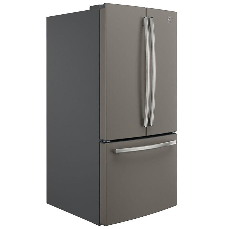 GE 33 in. 18.6 cu. ft. Counter Depth French Door Refrigerator with Internal Water Dispenser - Fingerprint Resistant Slate, Slate, hires