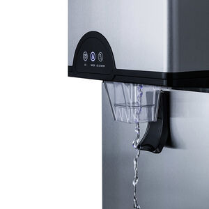 Summit 17 in. Commercial-Use Ice Maker with 11 lb. Ice Storage & Digital Control - Stainless Steel, , hires