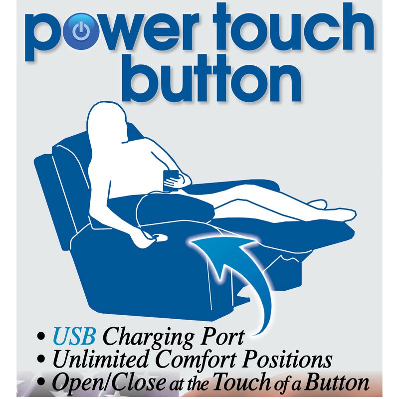 Catnapper Gadson Power Rocker Recliner - Steel, Steel, hires