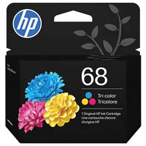 HP 68 Tri-Color Original Ink Cartridge for HP ENVY Inkjet Printers (Cyan, Magenta, Yellow)
