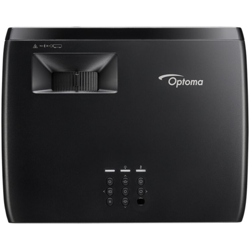Optoma Short Throw Full HD 1080p Laser Home Entertainment and Golf Sim Projector - Black, , hires