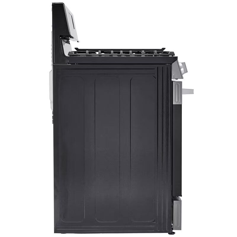 LG 30 in. 6.3 cu. ft. Smart Air Fry True European Convection Gas Range with 5 Sealed Burners & Griddle - Stainless Steel, , hires