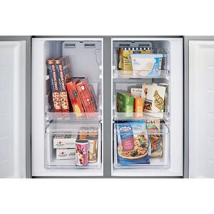 Frigidaire 33 in. 17.4 cu. ft. Counter Depth 4-Door French Door Refrigerator - Brushed Steel, , hires