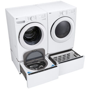 LG 27 in. 7.4 cu. ft. Smart Stackable Gas Dryer with Sensor Dry & AI Dry - White, , hires