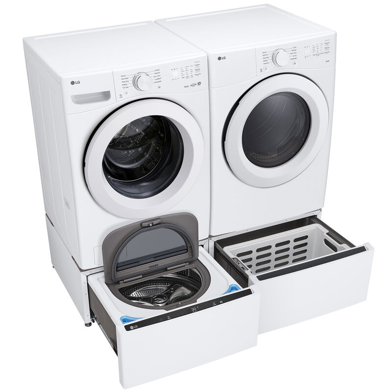 LG 27 in. 7.4 cu. ft. Smart Stackable Gas Dryer with Sensor Dry & AI Dry - White, , hires