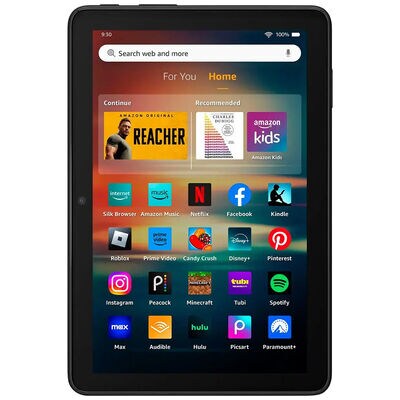 Amazon - Fire HD 8 tablet, 8" HD Display, 32GB memory, designed for portable entertainment, Color: Black, (2024 Release 12th Generation) | B0CVDN4QS6
