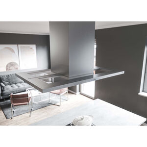 Zephyr 36 in. Convertible Chimney Style Range Hood with 600 CFM, 5 Fan Speeds & 4 LED Lights - Stainless Steel, , hires