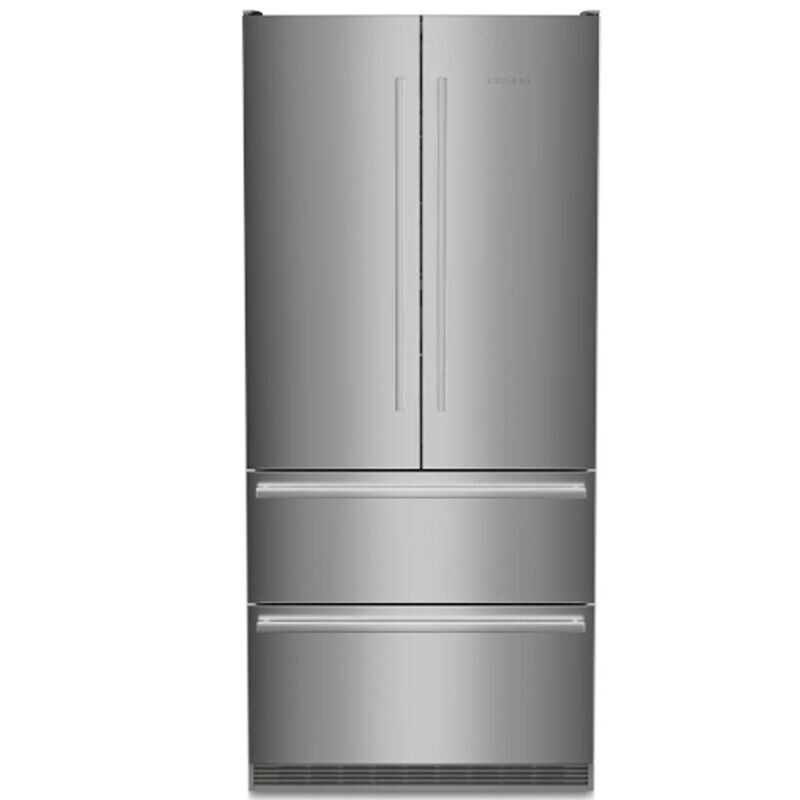 Liebherr 36 in. 19.5 cu. ft. Counter Depth 4-Door French Door Refrigerator with Ice Maker - Stainless Steel, , hires