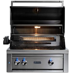 Lynx Professional 30 in. 2-Burner Built-In Liquid Propane Gas Grill with Rotisserie & Smoker Box - Stainless Steel, , hires