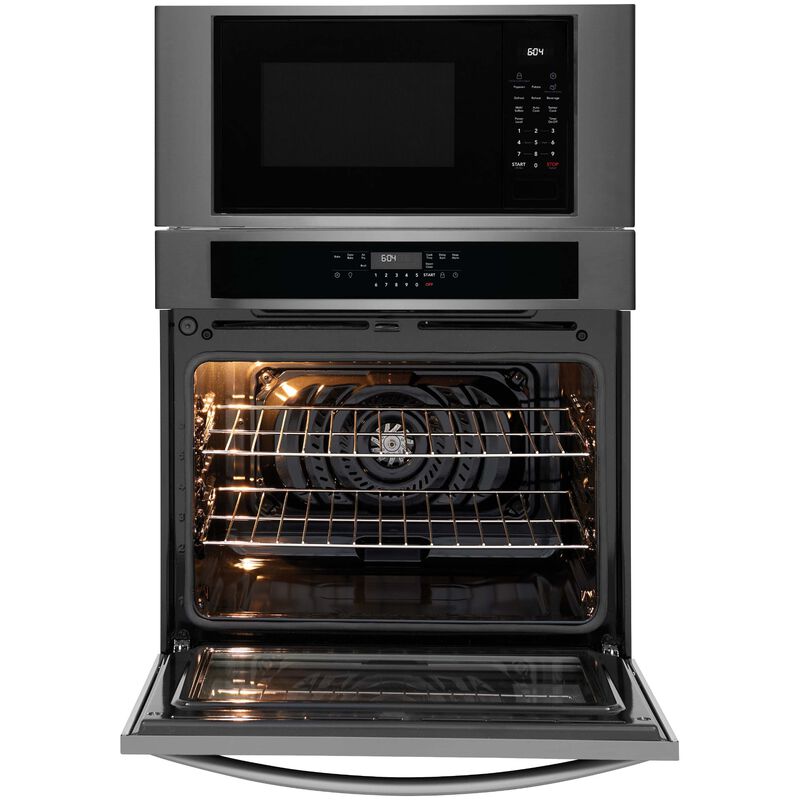Frigidaire 30 in. 6.9 cu. ft. Electric Microwave/Wall Oven Combo with Standard Convection & Sensor Cooking - Black Stainless Steel, , hires