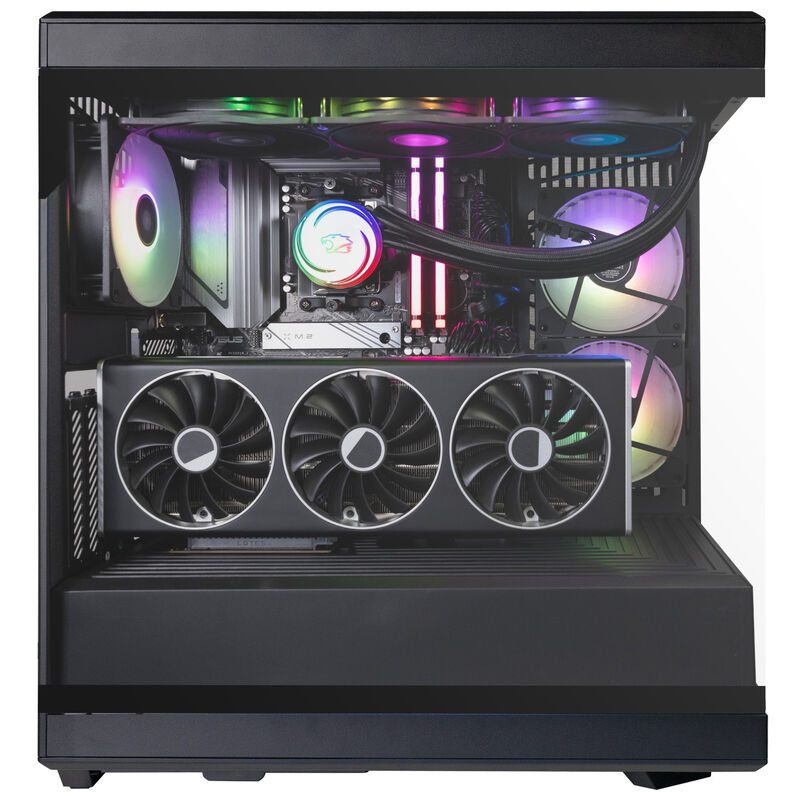 iBUYPOWER Y40 Gaming Desktop with AMD Ryzen 9 9900X, 4.4 GHz, 12-Core CPU, NVIDIA GeForce RTX 5080, 16GB VRAM GPU, 32 GB RAM, 2 TB SSD & Windows 11 Home - Black, , hires