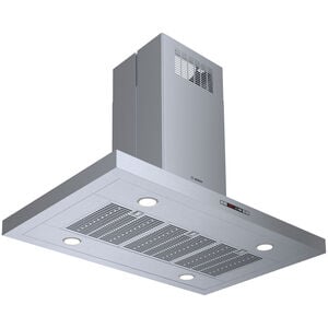 Bosch 800 Series 42 in. Convertible Chimney Style Range Hood with 600 CFM, 4 Fan Speeds & 4 Halogen Lights - Stainless Steel, , hires