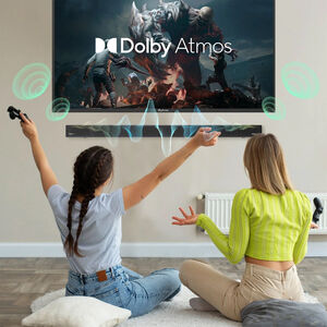 Sylvox Elf S3 2.1 Channel Dolby Atmos Outdoor Use Sound Bar with Bluetooth - Black, , hires