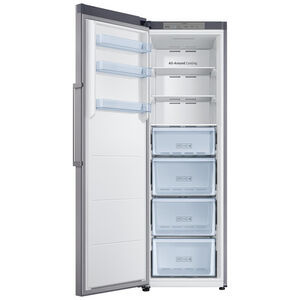 Samsung 24" 11.4 Cu. Ft. Upright Freezer with Adjustable Shelves with Digital Control - Stainless Steel Look, , hires