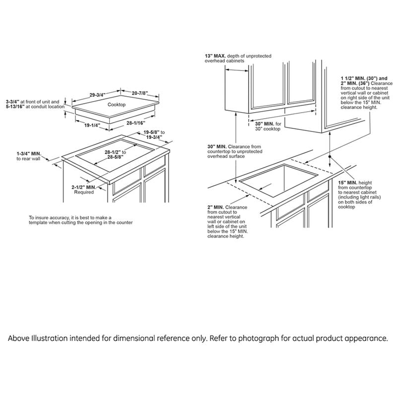 GE Profile 30 in. 5-Burner Smart Electric Cooktop with Simmer Burner & Power Burner - Black, , hires