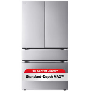 LG 36 in. 29.6 cu. ft. Smart 4-Door French Door Refrigerator with Internal Water Dispenser - PrintProof Stainless Steel, , hires