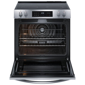 Frigidaire 30 in. 5.3 cu. ft. Air-Fry Standard Convection Electric Range with Smoothtop Burners - Stainless Steel, , hires