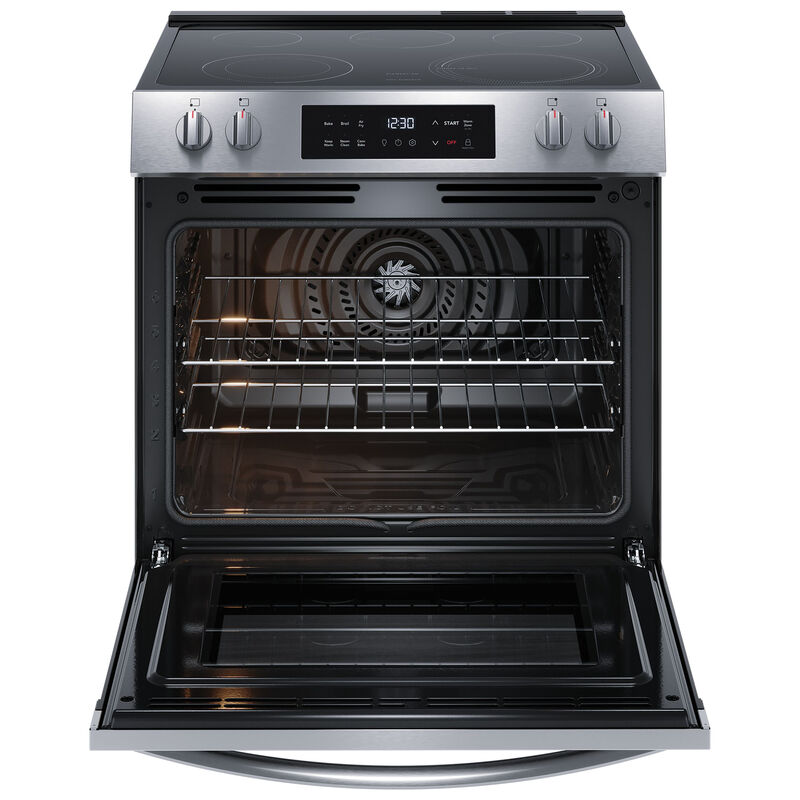 Frigidaire 30 in. 5.3 cu. ft. Air-Fry Standard Convection Electric Range with Smoothtop Burners - Stainless Steel, , hires